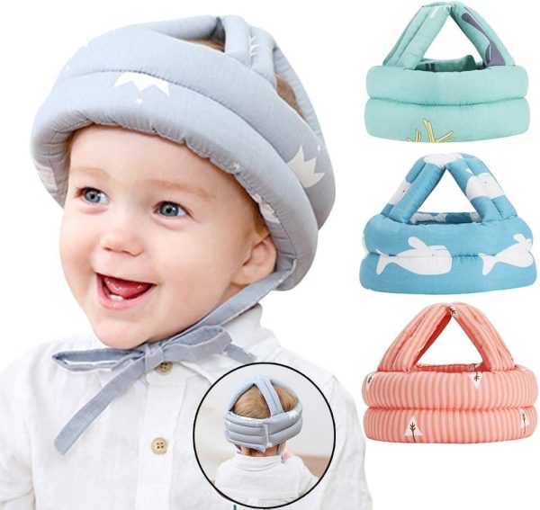 Baby Head Protector Crawling – Baby Safety Helmet & Amp Walking Helmet (random Color/design)