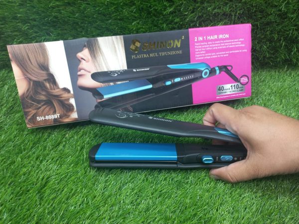 Shinon 2 in 1 Hair Straightener And Curler Saloon Quality